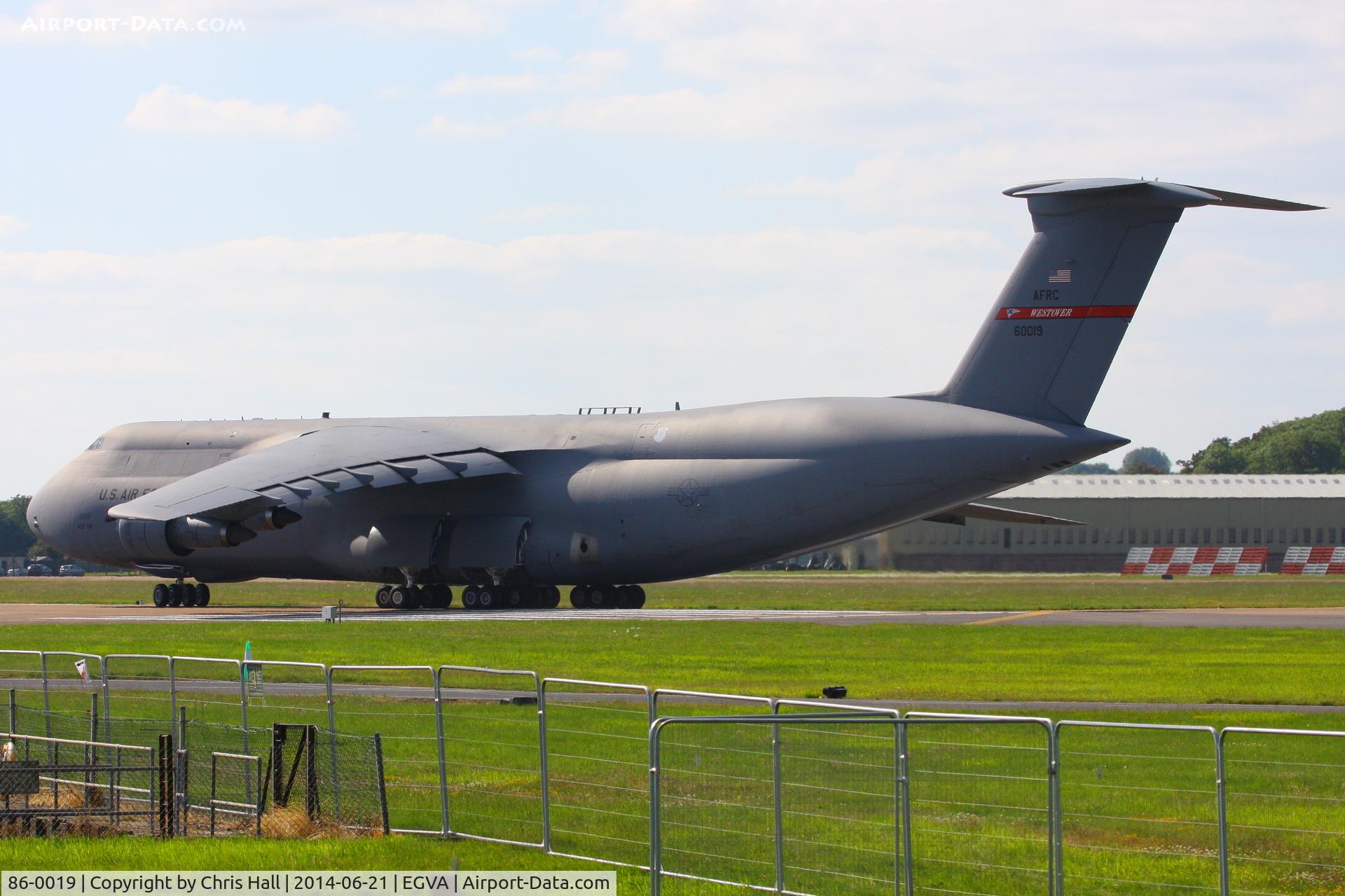 86-0019, 1986 Lockheed C-5B Galaxy C/N 500-0105, at RAF Fairford