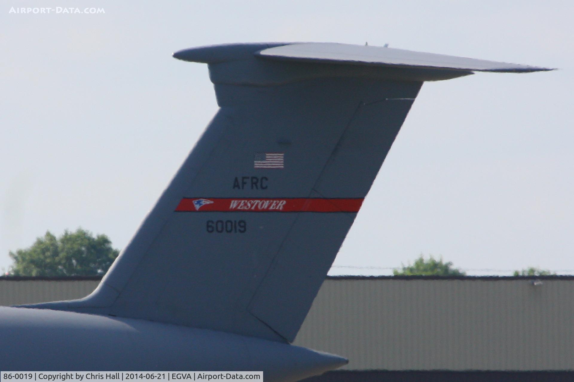 86-0019, 1986 Lockheed C-5B Galaxy C/N 500-0105, USAF C-5B Galaxy at RAF Fairford