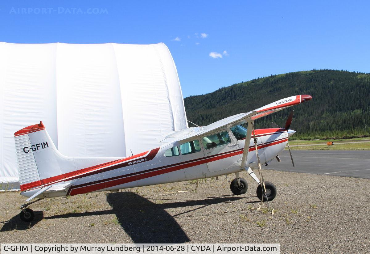 C-GFIM, 1980 Cessna A185F Skywagon 185 C/N 18503990, Tied down at Dawson City, Yukon.