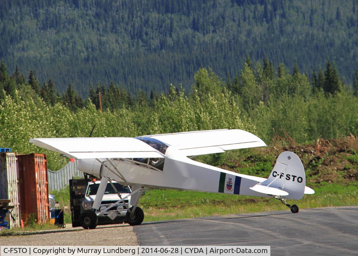 C-FSTO, 2007 Slepcev Storch C/N 005, Arriving back at Dawson City, Yukon, after a flight.