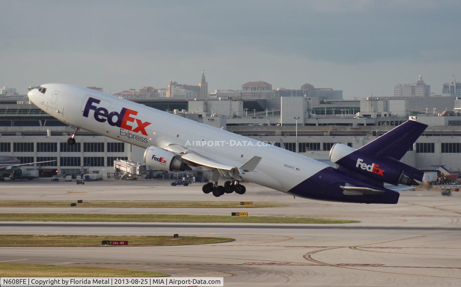 N608FE, 1992 McDonnell Douglas MD-11F C/N 48548, Fed Ex MD-11F