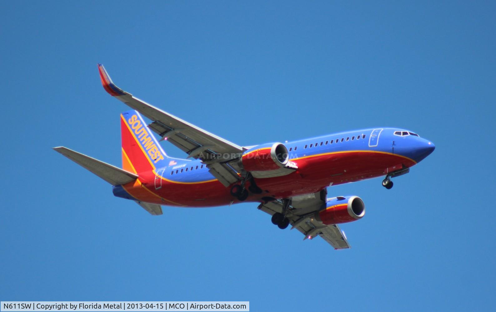N611SW, 1995 Boeing 737-3H4 C/N 27697, Southwest 737-300