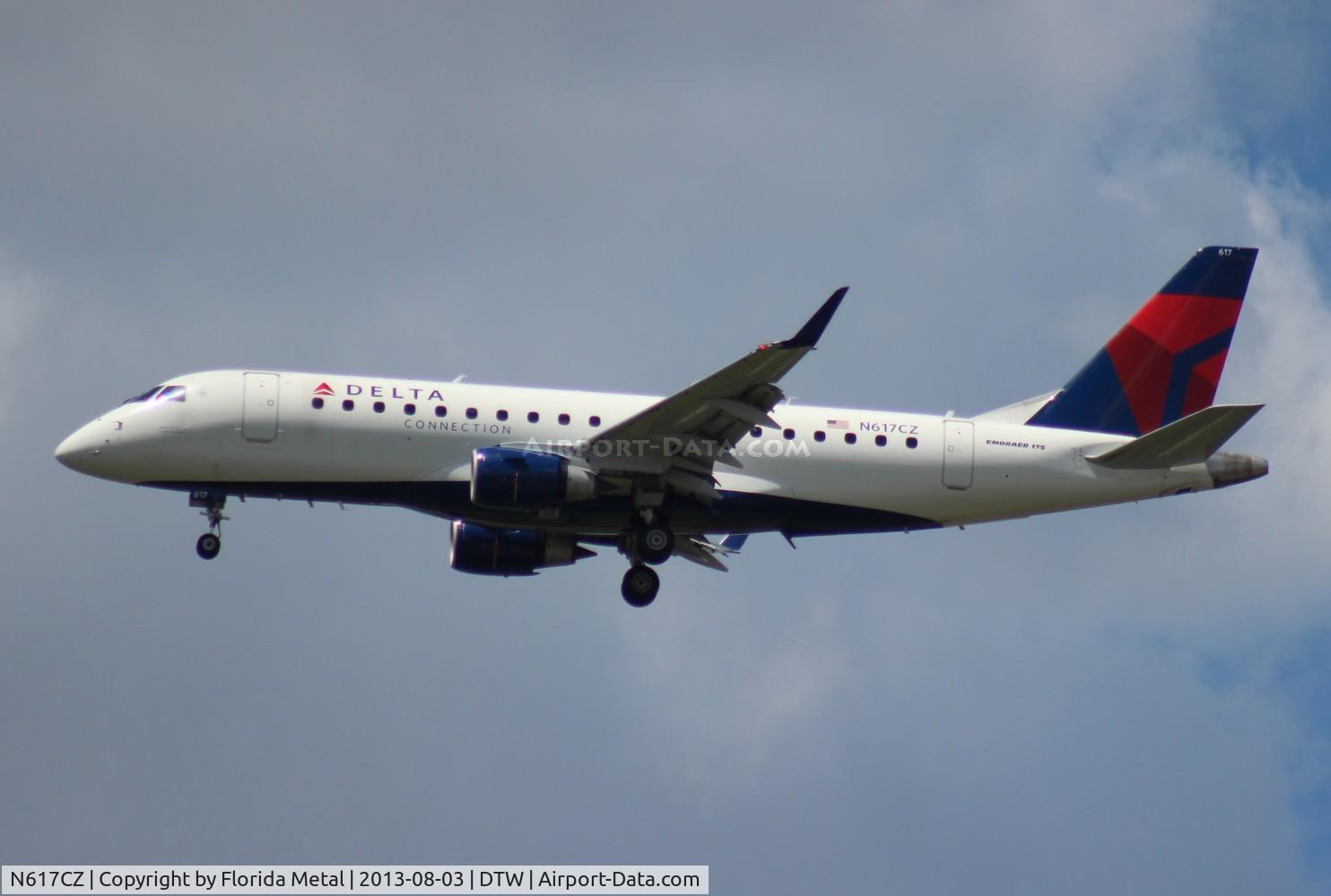 N617CZ, 2008 Embraer 175LR (ERJ-170-200LR) C/N 17000210, Delta Connection E175