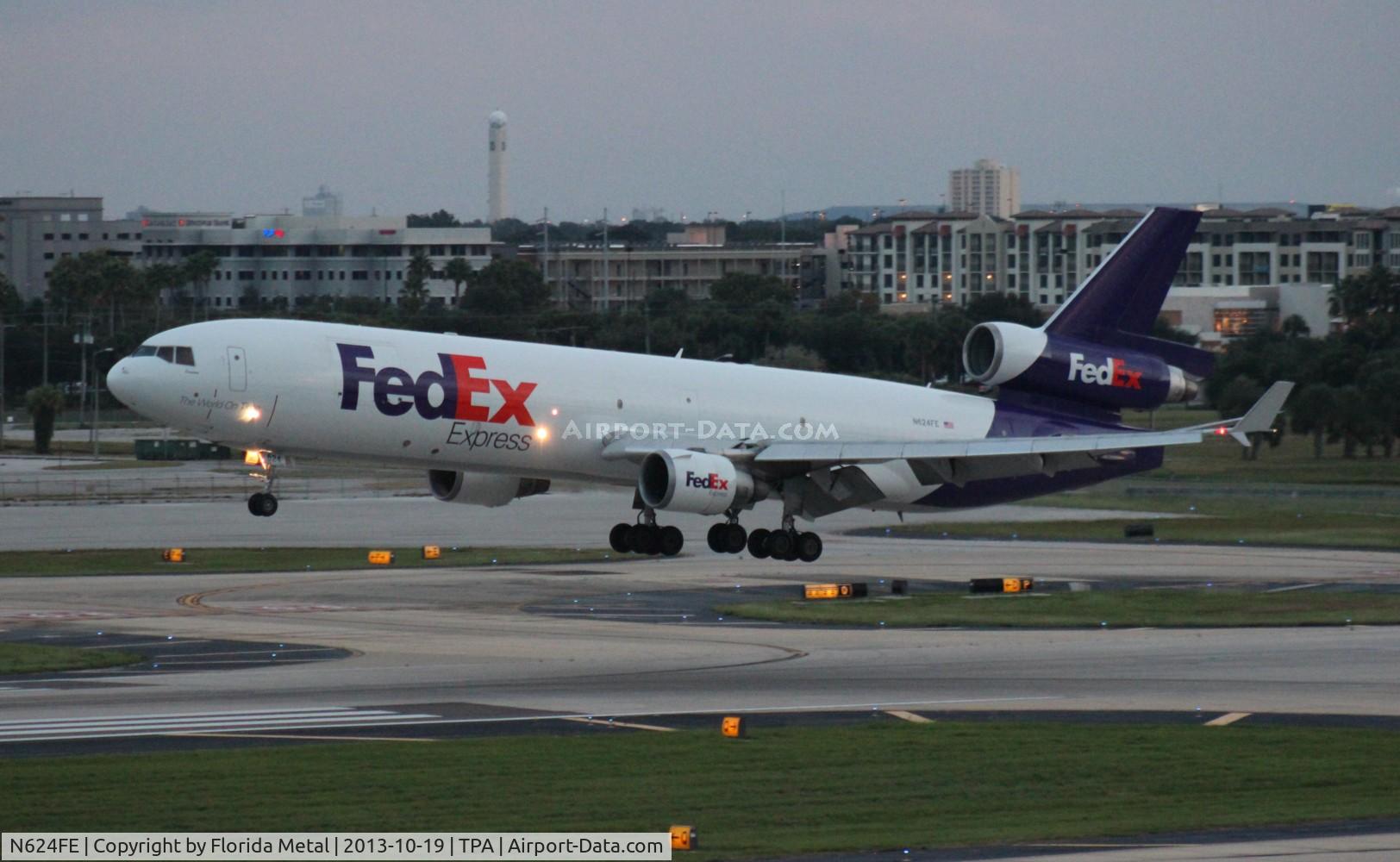 N624FE, 1990 McDonnell Douglas MD-11 C/N 48443, Fed Ex MD-11F