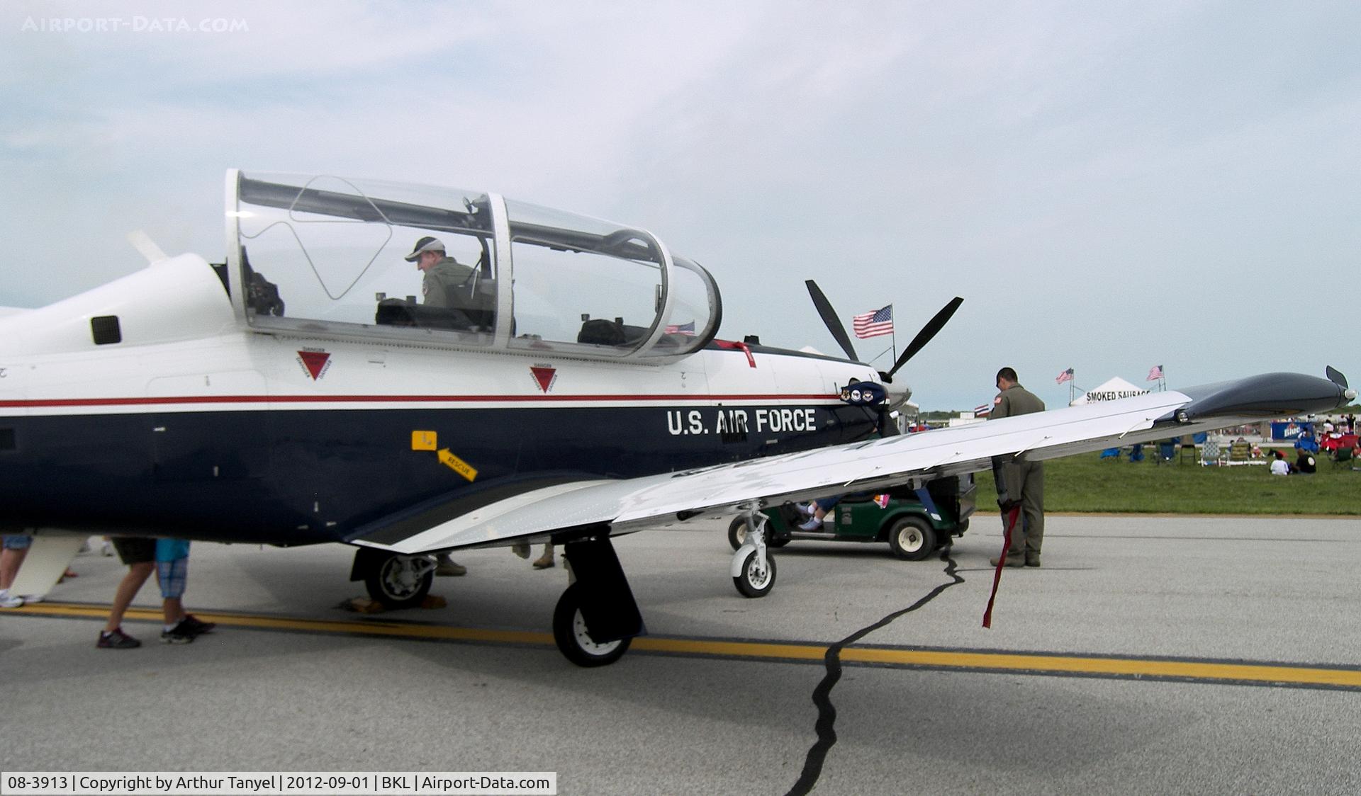 08-3913, 2008 Raytheon T-6A Texan II C/N PT-472, On display @ the 2012 Cleveland National Airshow
