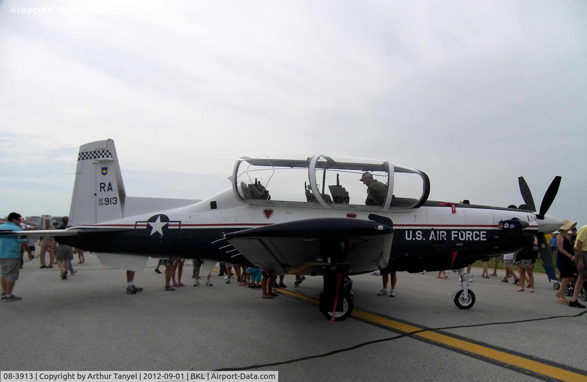 08-3913, 2008 Raytheon T-6A Texan II C/N PT-472, On display @ the 2012 Cleveland National Airshow