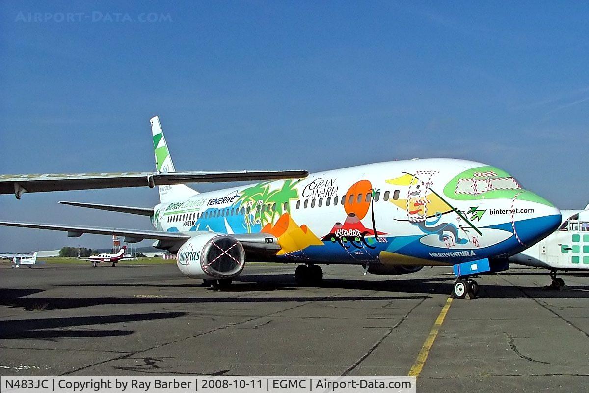 N483JC, Boeing 737-400 C/N 25169, Boeing 737-4Q8 [25169] (Binter Canarias) Southend~G 11/10/2008
