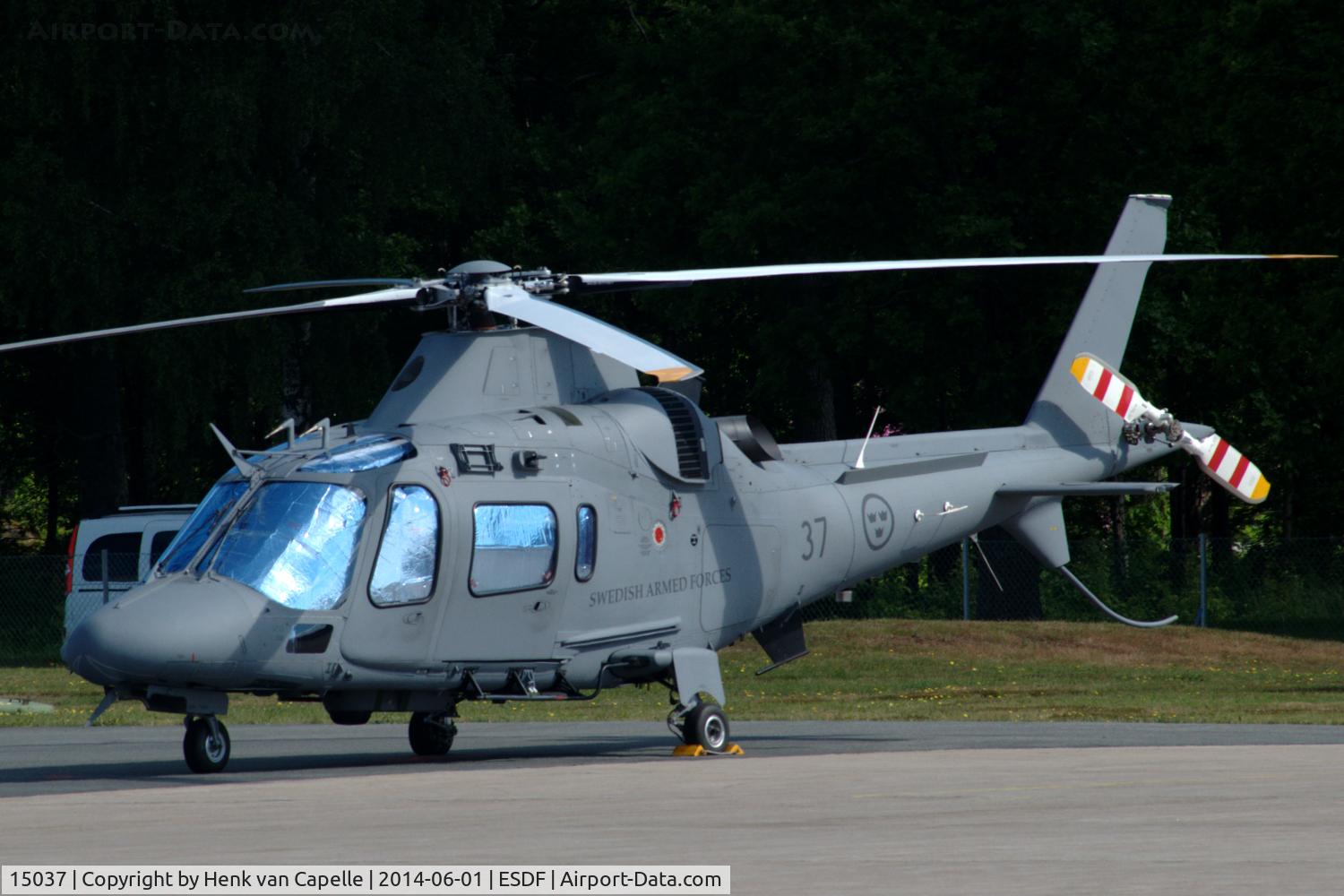 15037, Agusta Hkp15B (A-109E LUH) C/N 13767, Agusta Hkp15B helicopter of the Swedish Defense Helicopter Wing at Ronneby Air Base