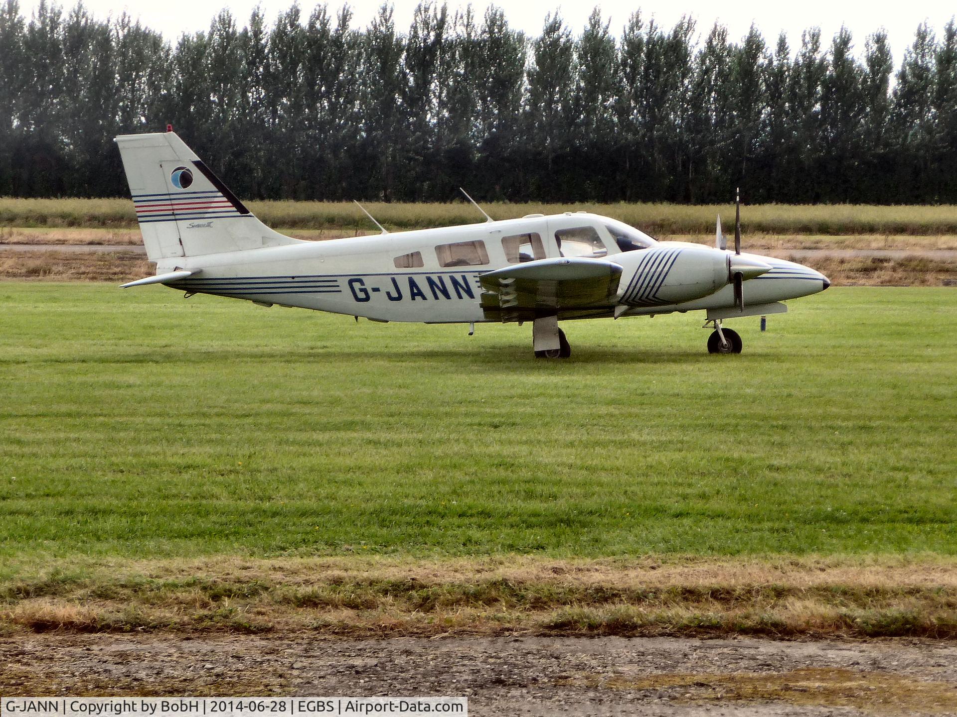 G-JANN, 1988 Piper PA-34-220T Seneca III C/N 34-33133, G-JANN at Shobdon Food & Flying Festival, 28/6/2014.
