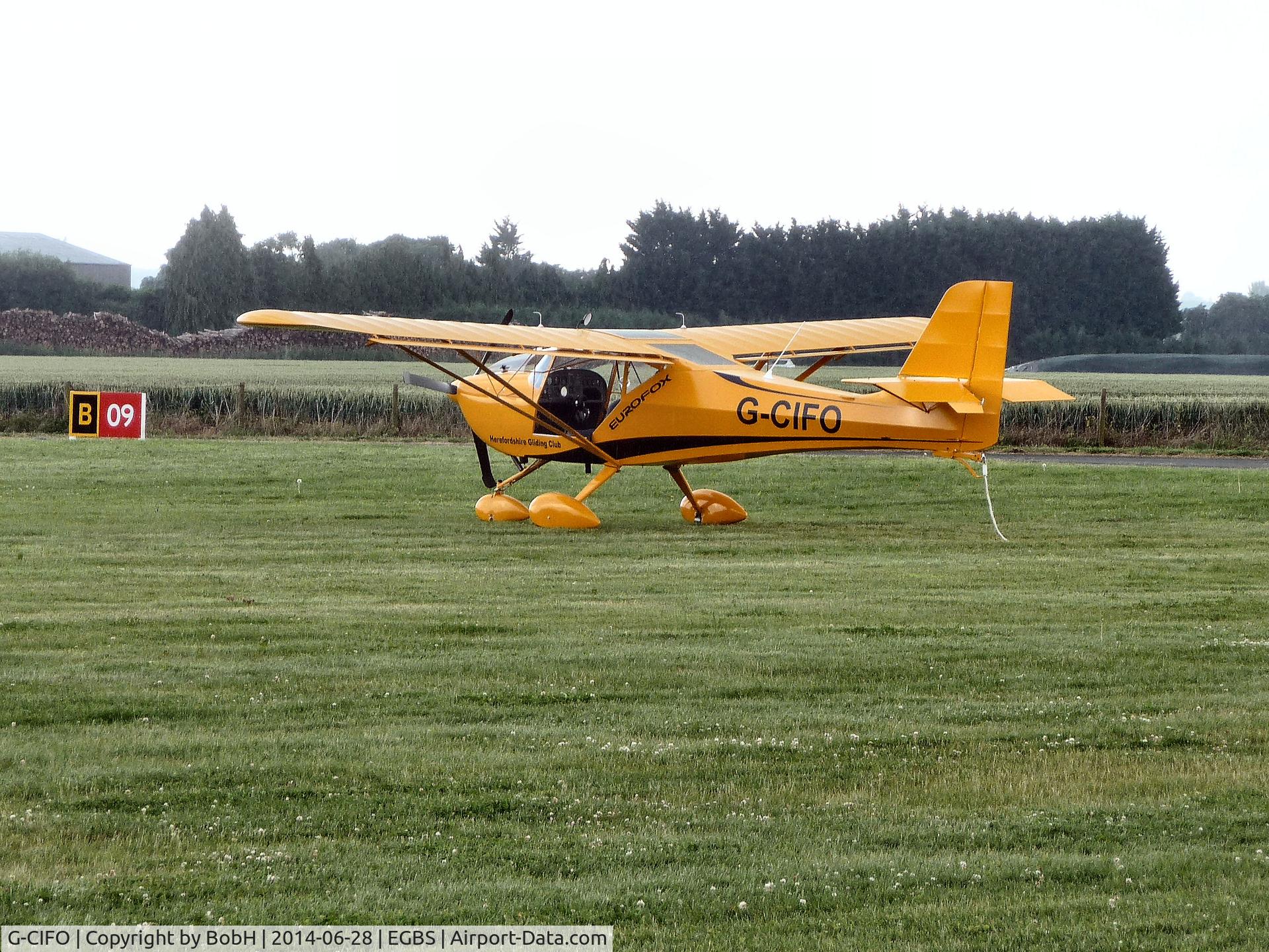 G-CIFO, 2014 Aeropro Eurofox 912(S) C/N LAA 376-15223, G-CIFO at Shobdon on 28th June 2014 - Shobdon Food & Flying Festival.