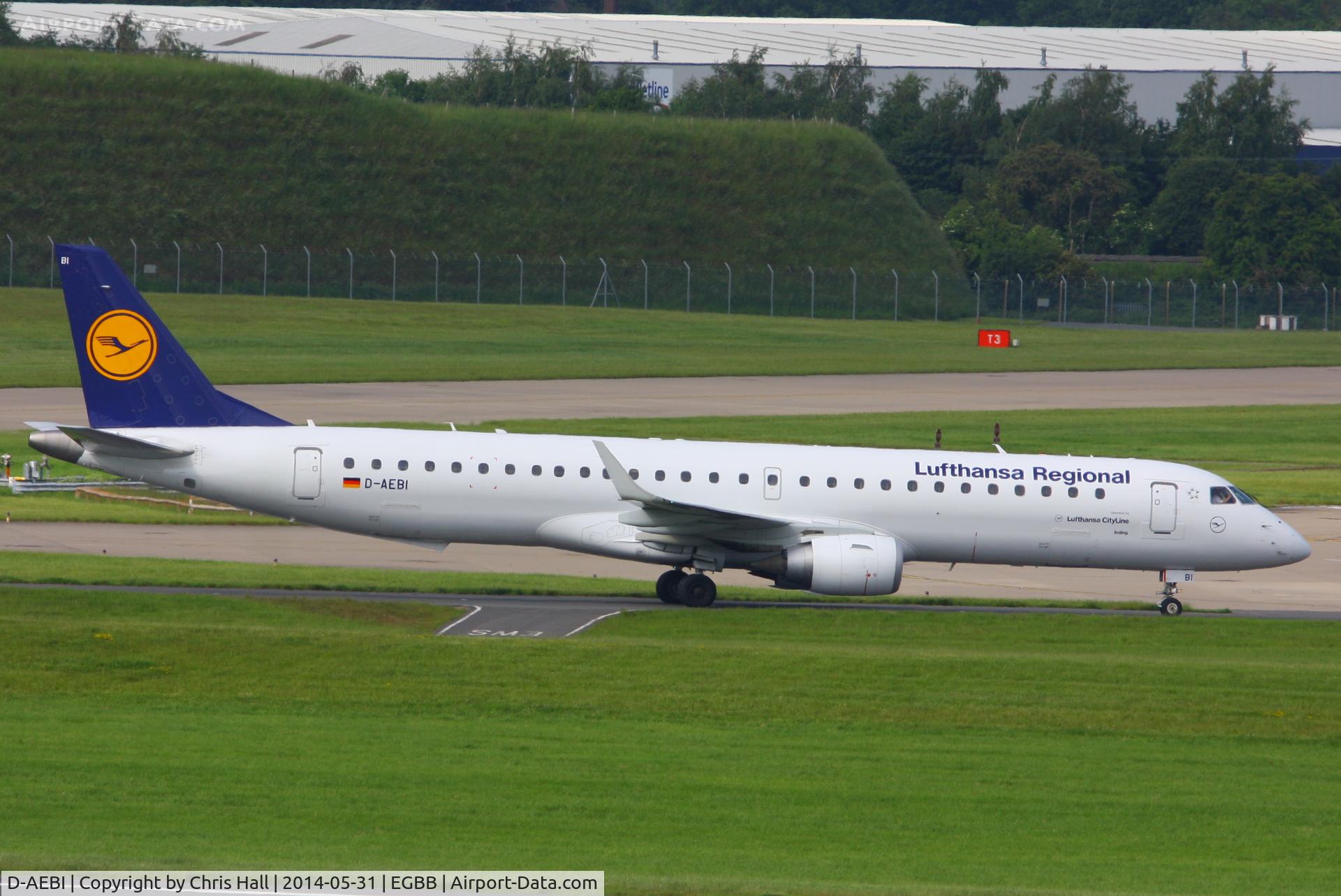D-AEBI, 2011 Embraer 195LR (ERJ-190-200LR) C/N 19000464, Lufthansa CityLine