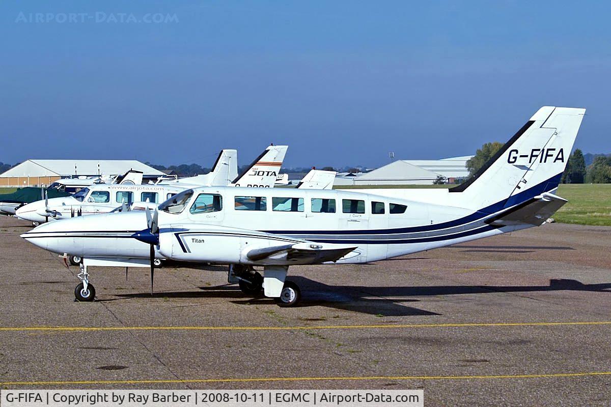 G-FIFA, 1980 Cessna 404 II Titan C/N 404-0644, Cessna 404 Titan II [404-0644] (Fly(CI) Ltd) Southend~G 11/10/2008