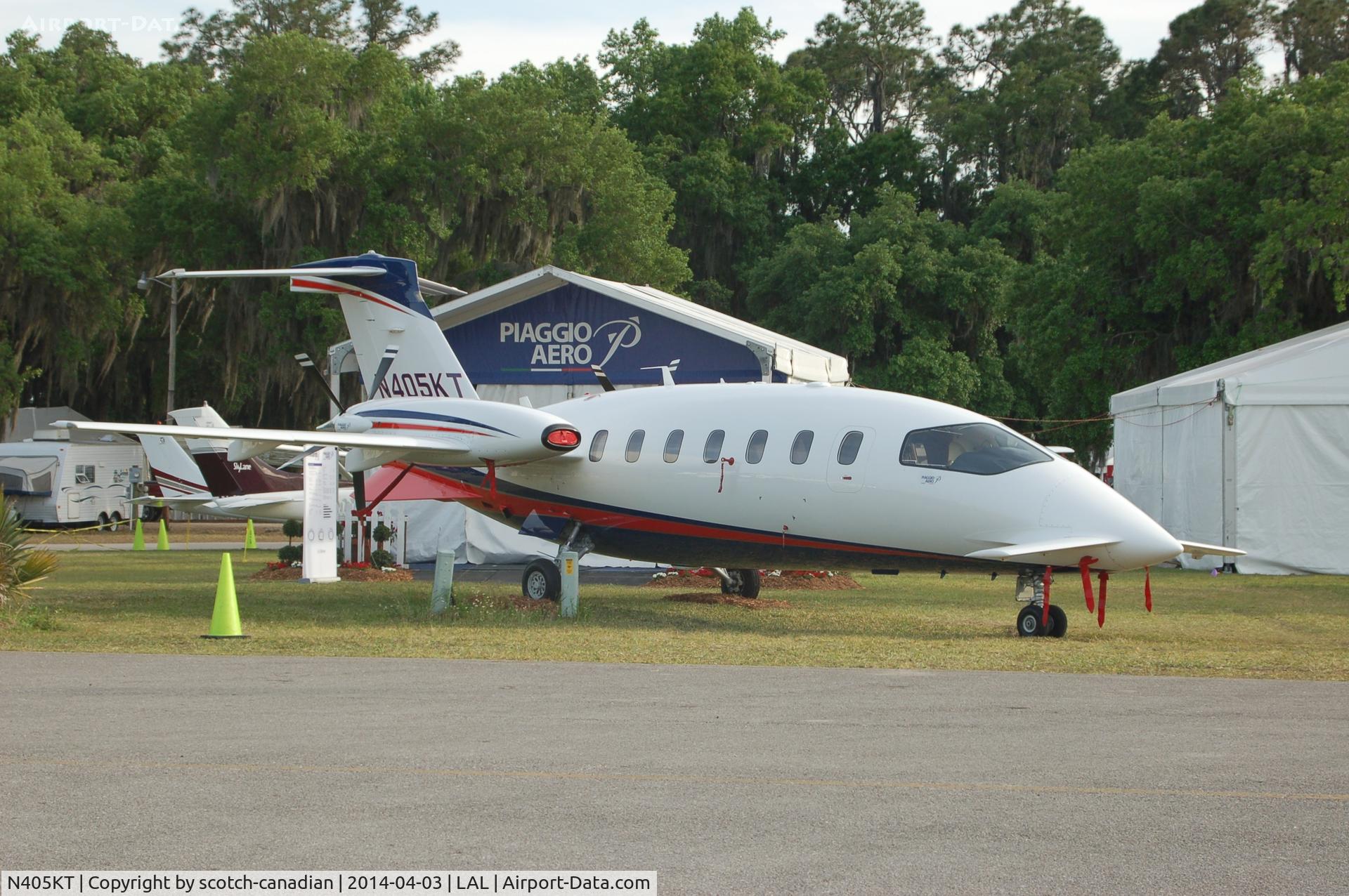 N405KT, 2009 Piaggio P-180 C/N 1190, 2009 Piaggio P-180, N405KT, at 2014 Sun n Fun, Lakeland Linder Regional Airport, Lakeland, FL