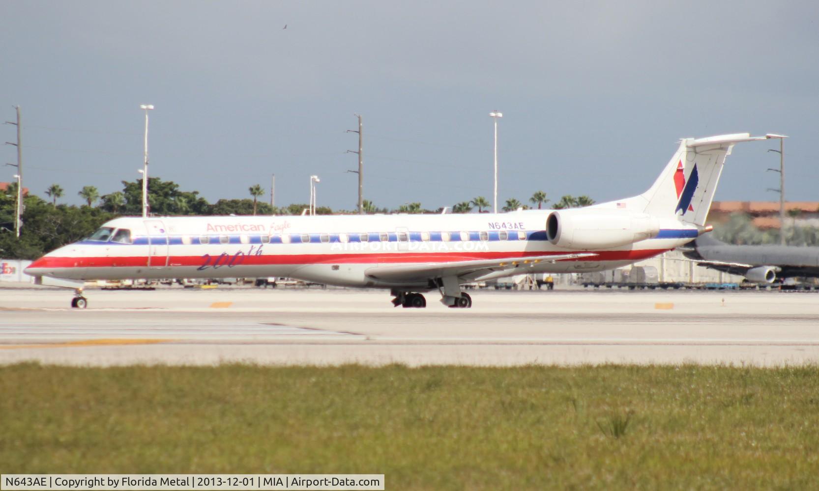 N643AE, 1999 Embraer ERJ-145LR (EMB-145LR) C/N 145200, Eagle E145LR
