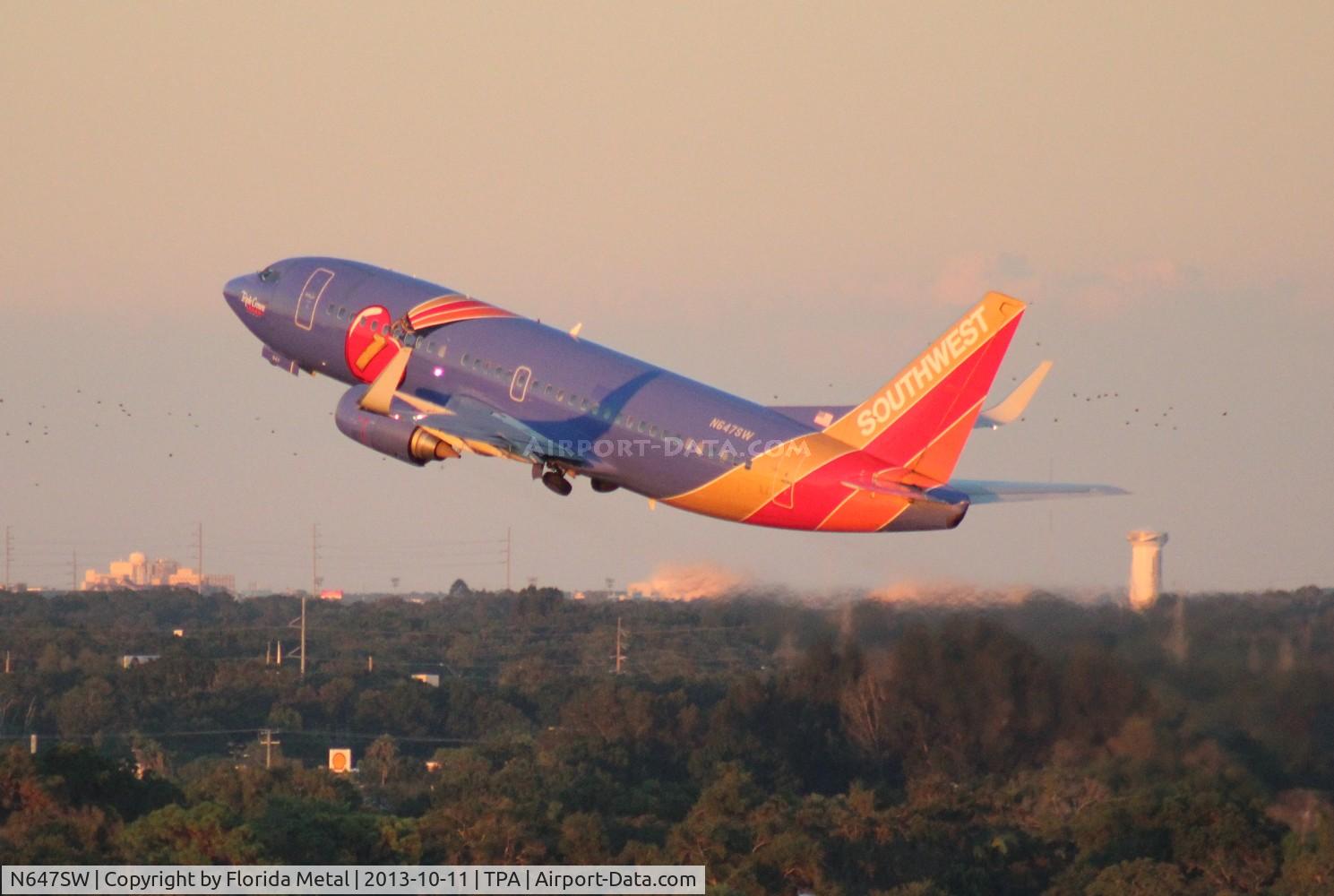 N647SW, 1997 Boeing 737-3H4 C/N 27717, Southwest 737-300 Triple Crown One