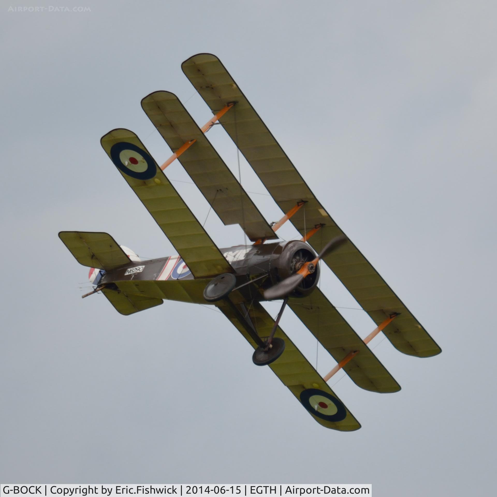 G-BOCK, 1980 Sopwith Triplane Replica C/N NAW-1, 44. N6290 at The Shuttleworth Collection Airshow - featuring LAA 'party in the park.'