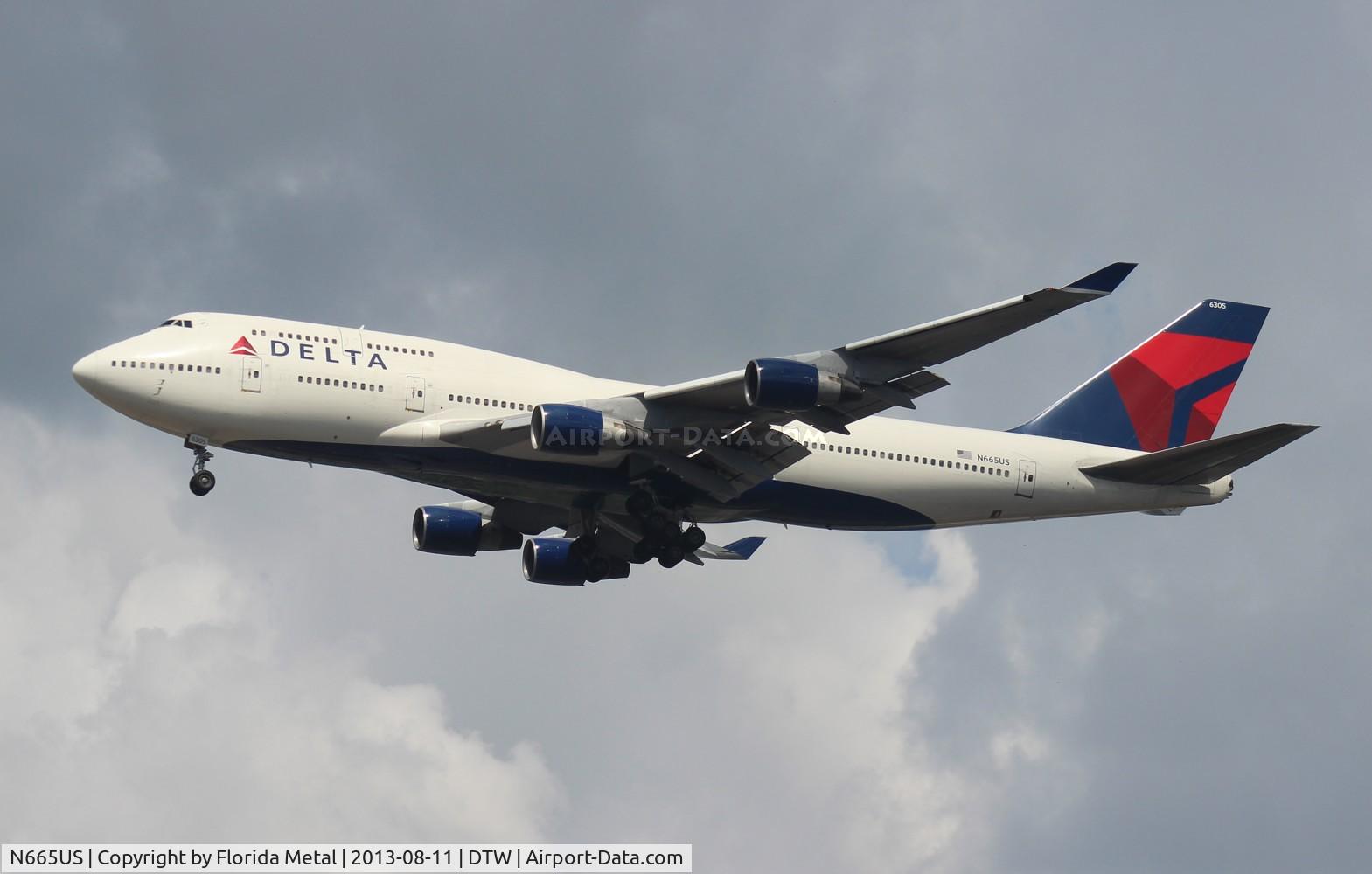 N665US, 1989 Boeing 747-451 C/N 23820, Delta 747-400