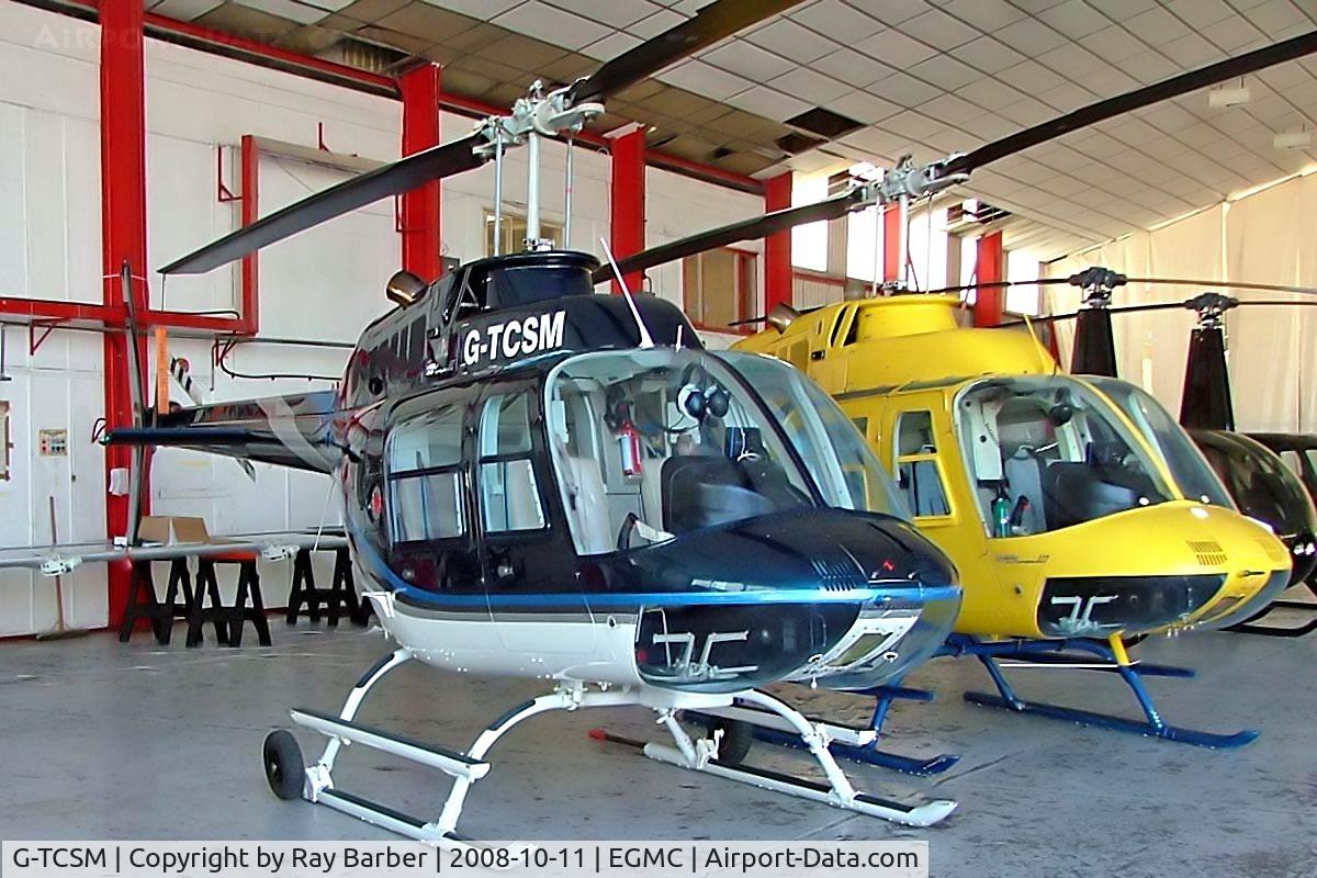 G-TCSM, 1985 Bell 206B JetRanger III C/N 3881, Bell 206B-3 Jet Ranger III [3881] Southend~G 11/10/2008