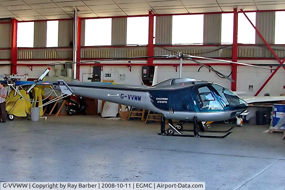 G-VVWW, 1990 Enstrom 280FX Shark C/N 2056, Enstrom F280FX [2056] Southend~G 11/10/2008