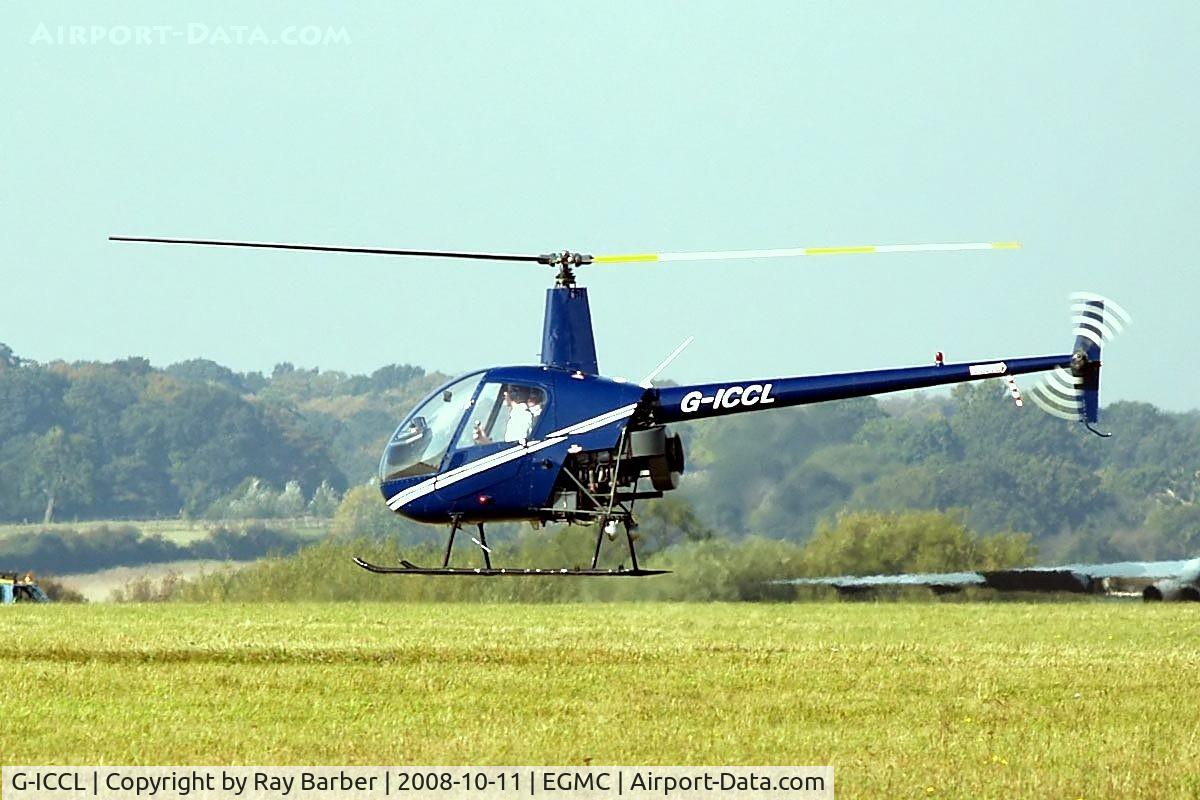 G-ICCL, 1990 Robinson R22 Beta C/N 1608, Robinson R-22 Beta [1609] Southend~G 11/10/2008