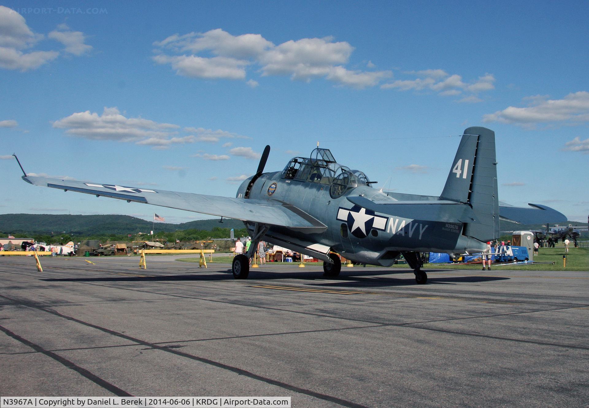 N3967A, 1945 Grumman TBM-3U Avenger C/N 53835, At the 2014 MAAM World War II Weekend