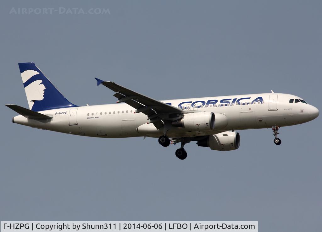 F-HZPG, 2013 Airbus A320-214 C/N 5906, Landing rwy 14R