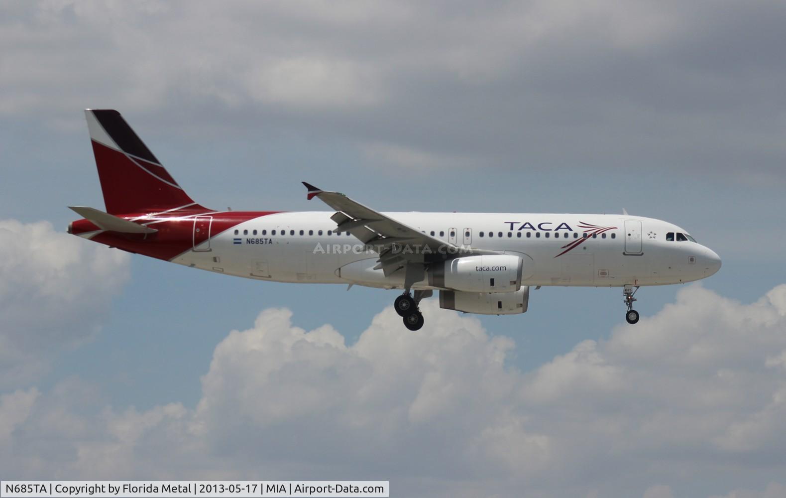 N685TA, 2012 Airbus A320-233 C/N 5068, Taca A320
