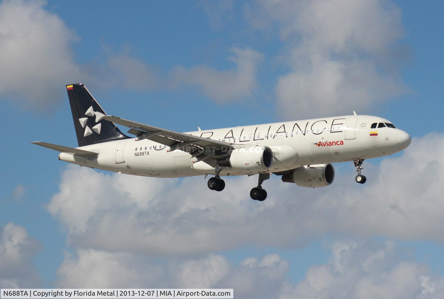 N688TA, 2012 Airbus A320-214 C/N 5243, Avianca Star Alliance A320