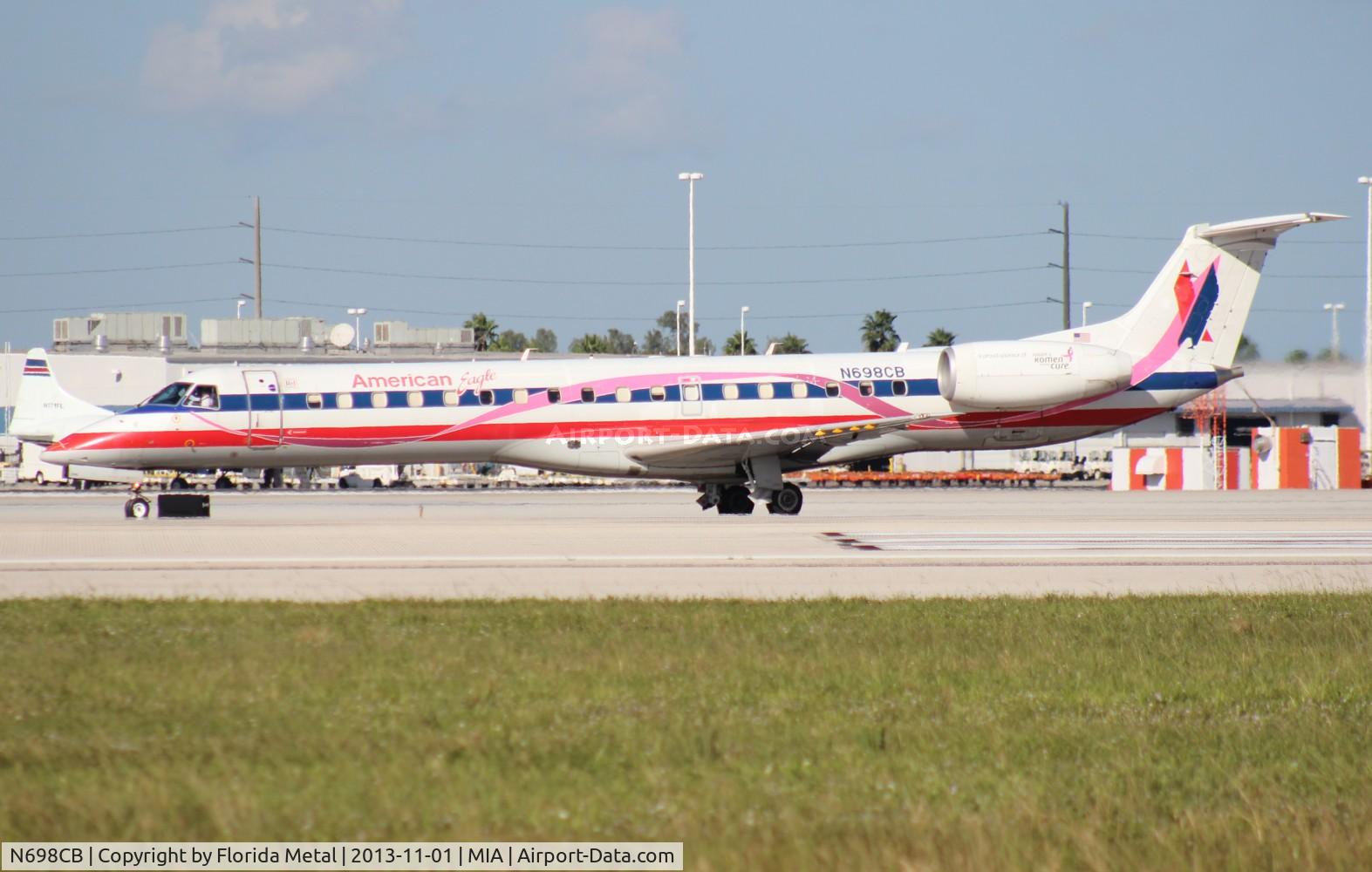 N698CB, 2004 Embraer ERJ-145LR (EMB-145LR) C/N 14500877, American Eagle E145LR