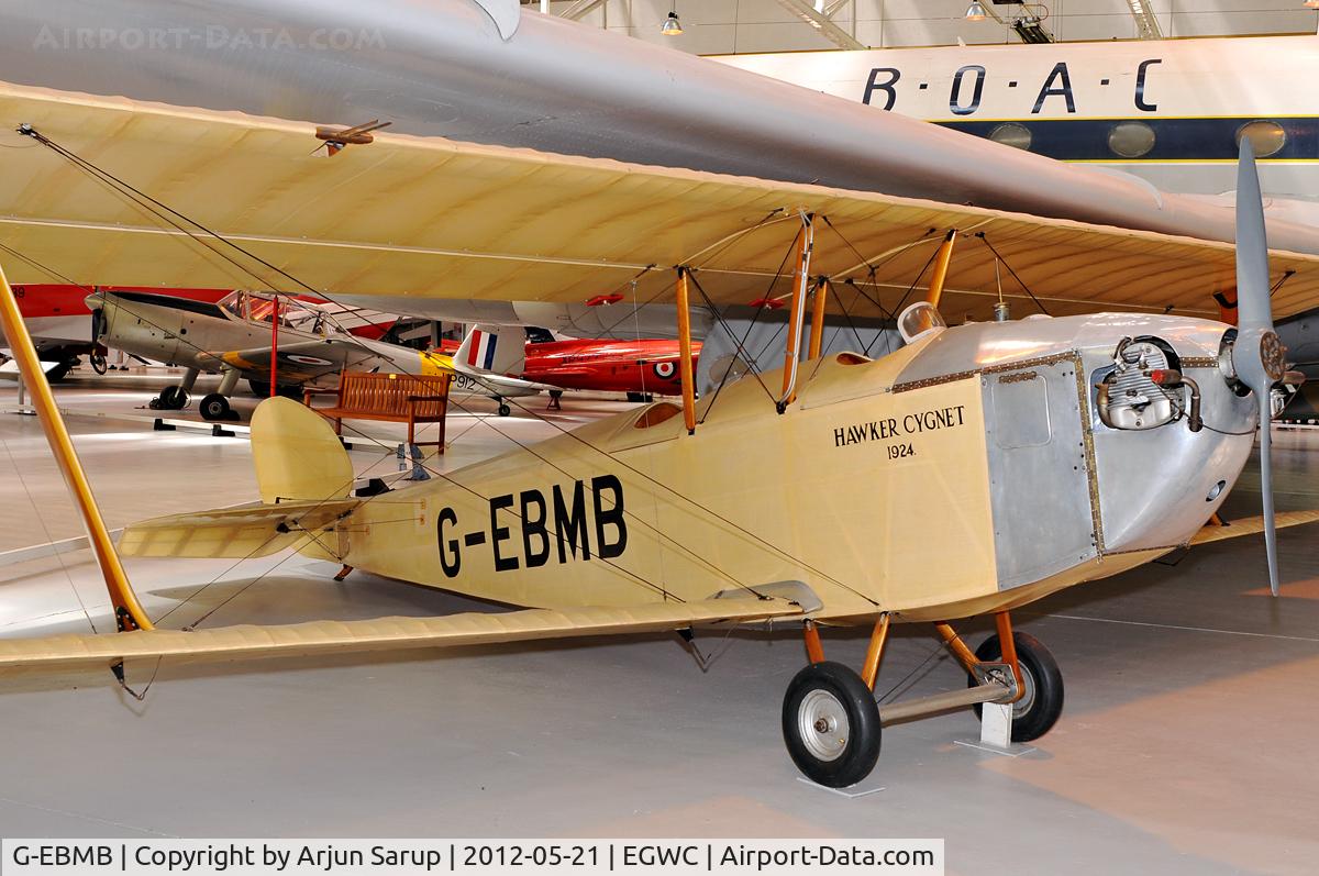 G-EBMB, 1924 Hawker Cygnet 1 C/N 1, First of many aircraft designed by Sydney Camm for Hawker. This Cygnet took part in flying competitions.