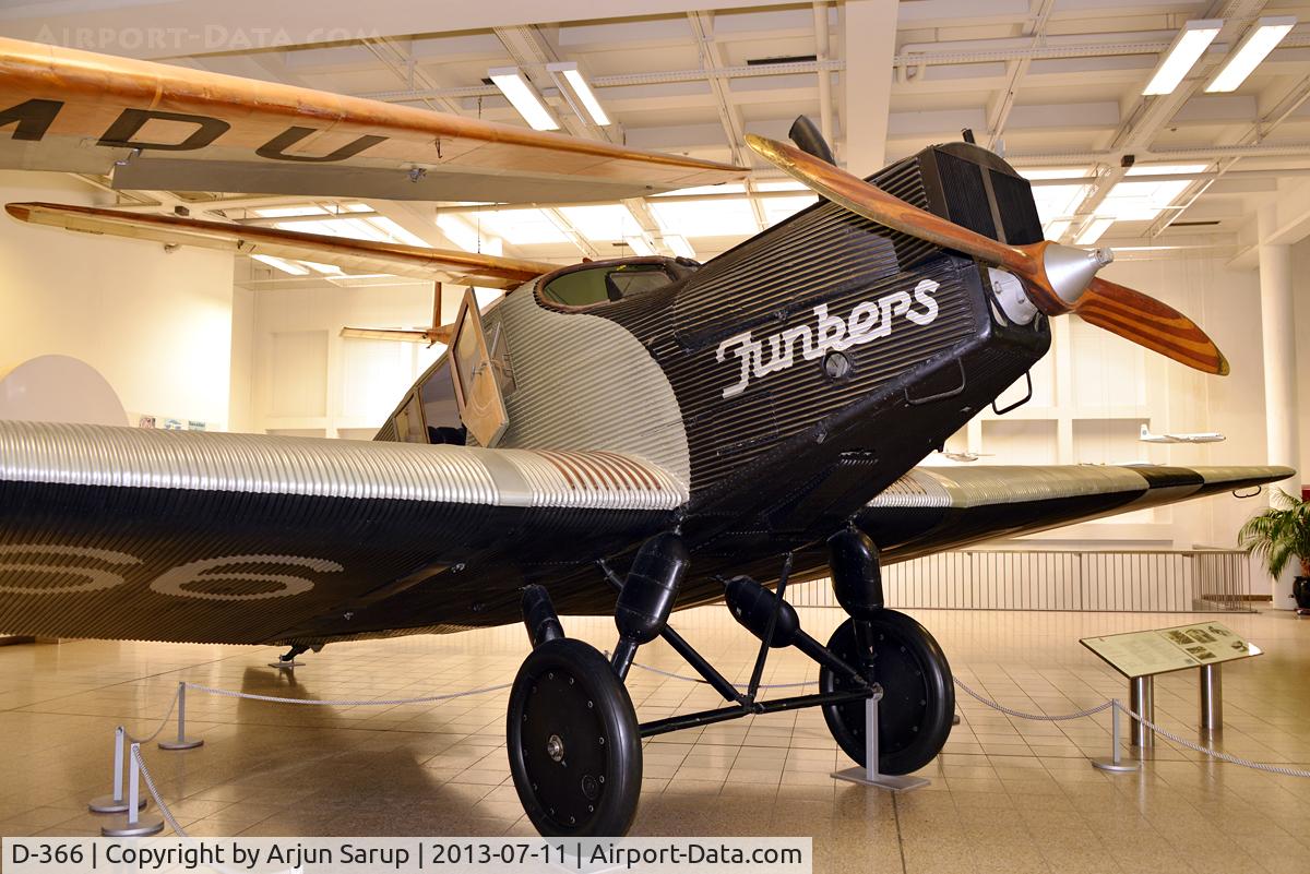 D-366, 1927 Junkers F.13 C/N 2018, On display at Deutsches Museum München.