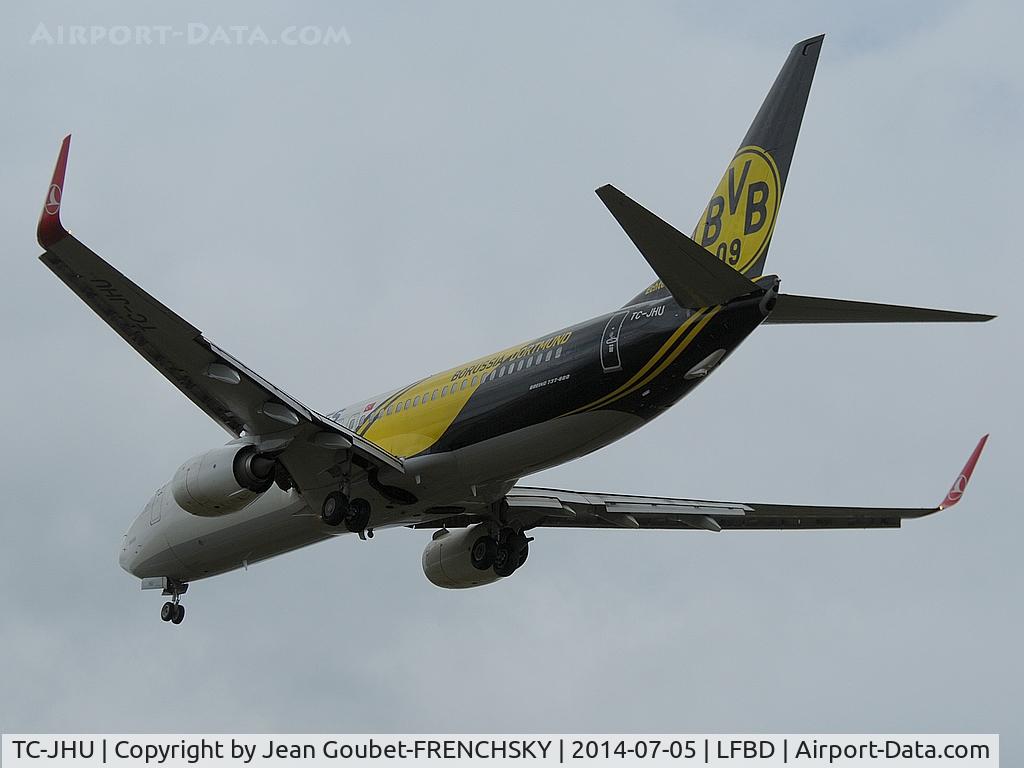 TC-JHU, 2013 Boeing 737-8F2 C/N 42002, TK1389 Ataturk (IST) - Merignac (BOD)