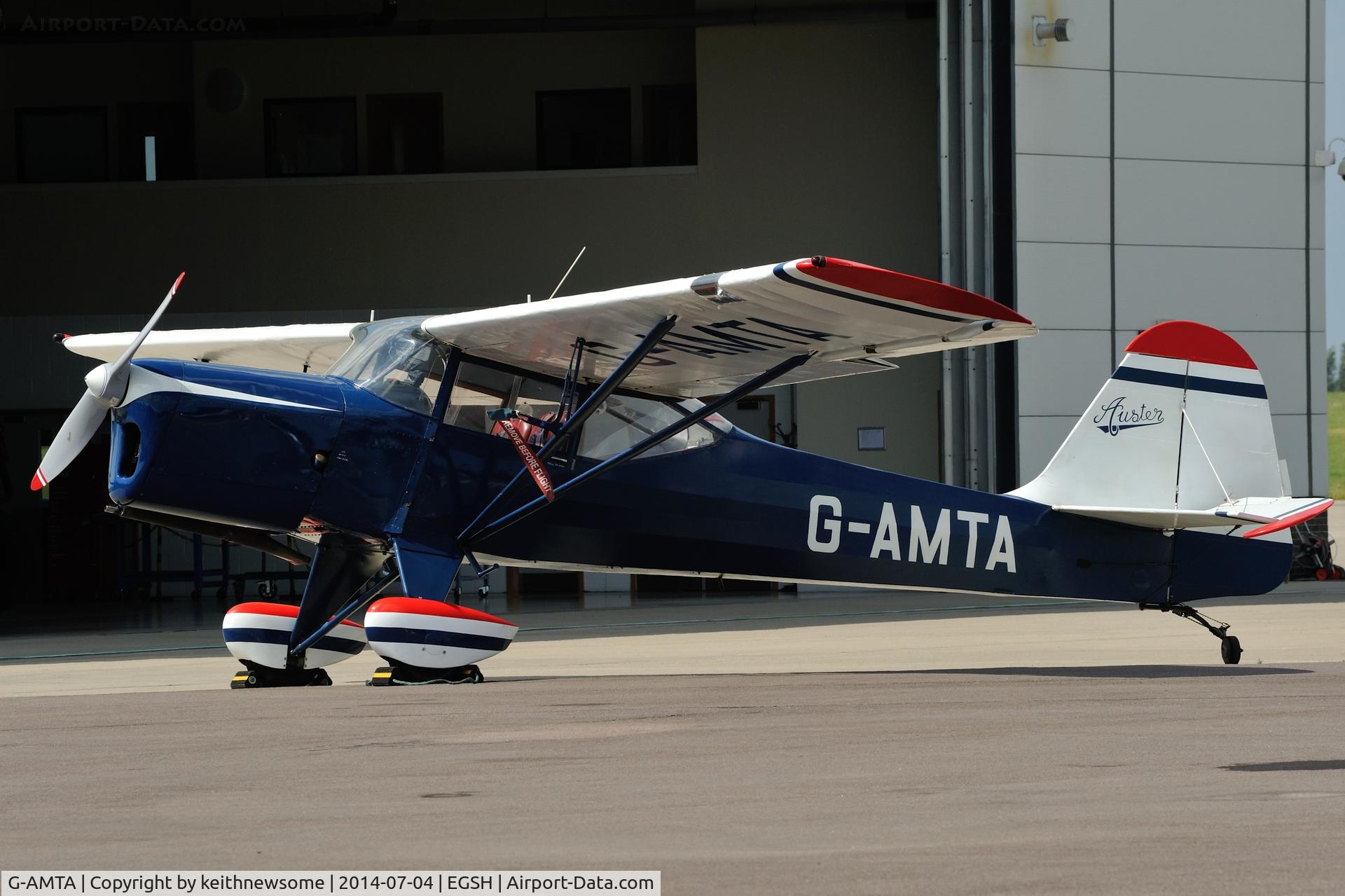 G-AMTA, 1952 Auster J-5F Aiglet Trainer C/N 2780, Very nice visitor.