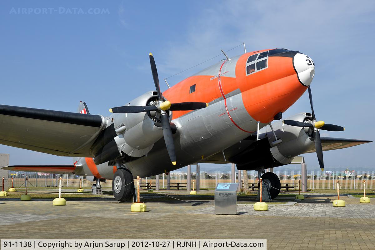 91-1138, 1942 Curtiss C-46A Commando C/N 30553, On display at JASDF Hamamatsu Kohokan.
