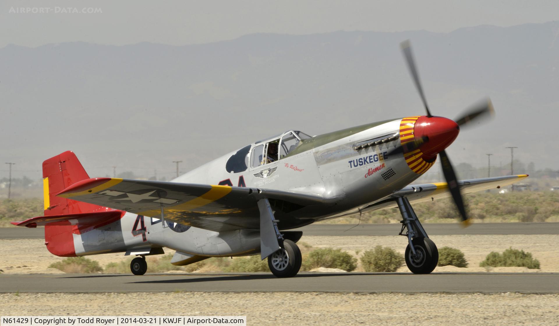 N61429, 1942 North American P-51C Mustang C/N 103-26199, Taxiing for Departure
