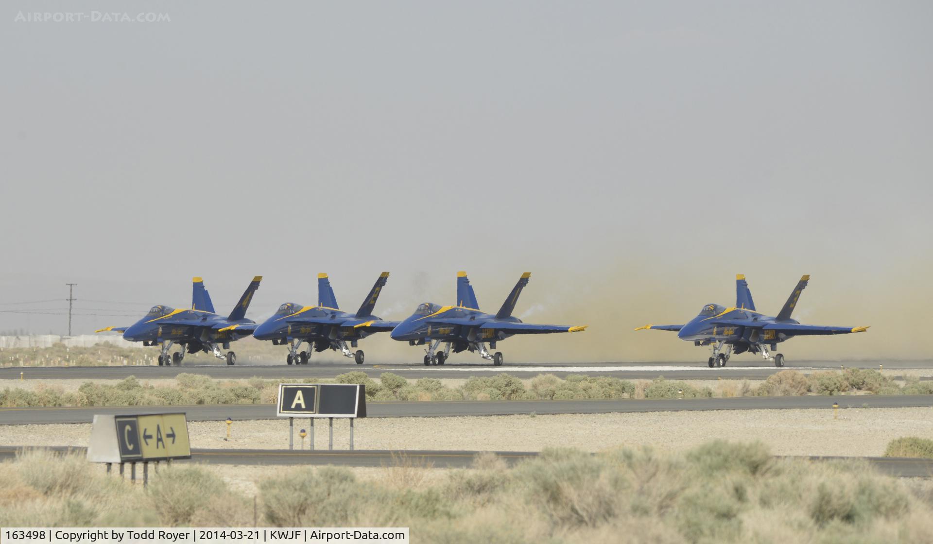 163498, 1988 McDonnell Douglas F/A-18C Hornet C/N 0737/C053, 4 wide departure