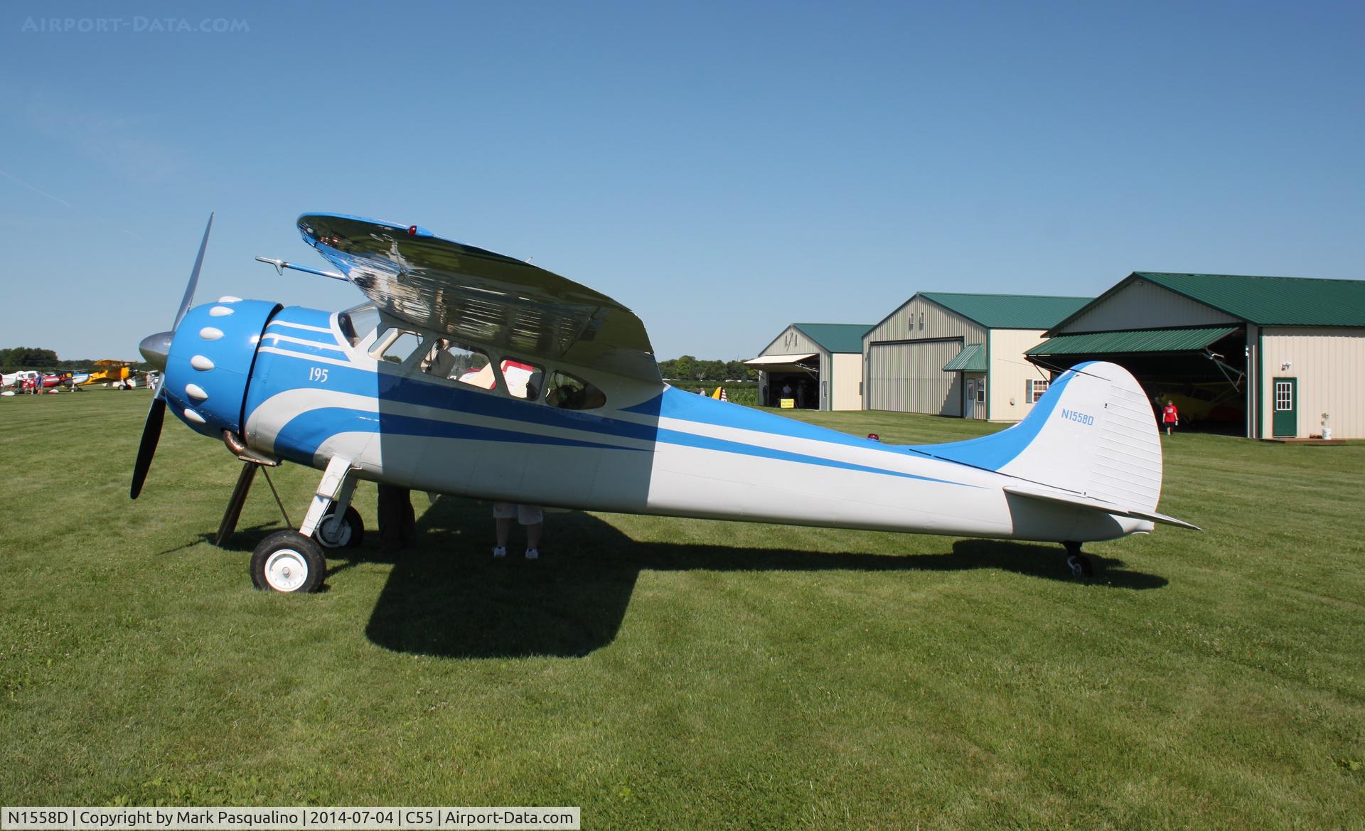 N1558D, 1952 Cessna 195 C/N 7780, Cessna 195