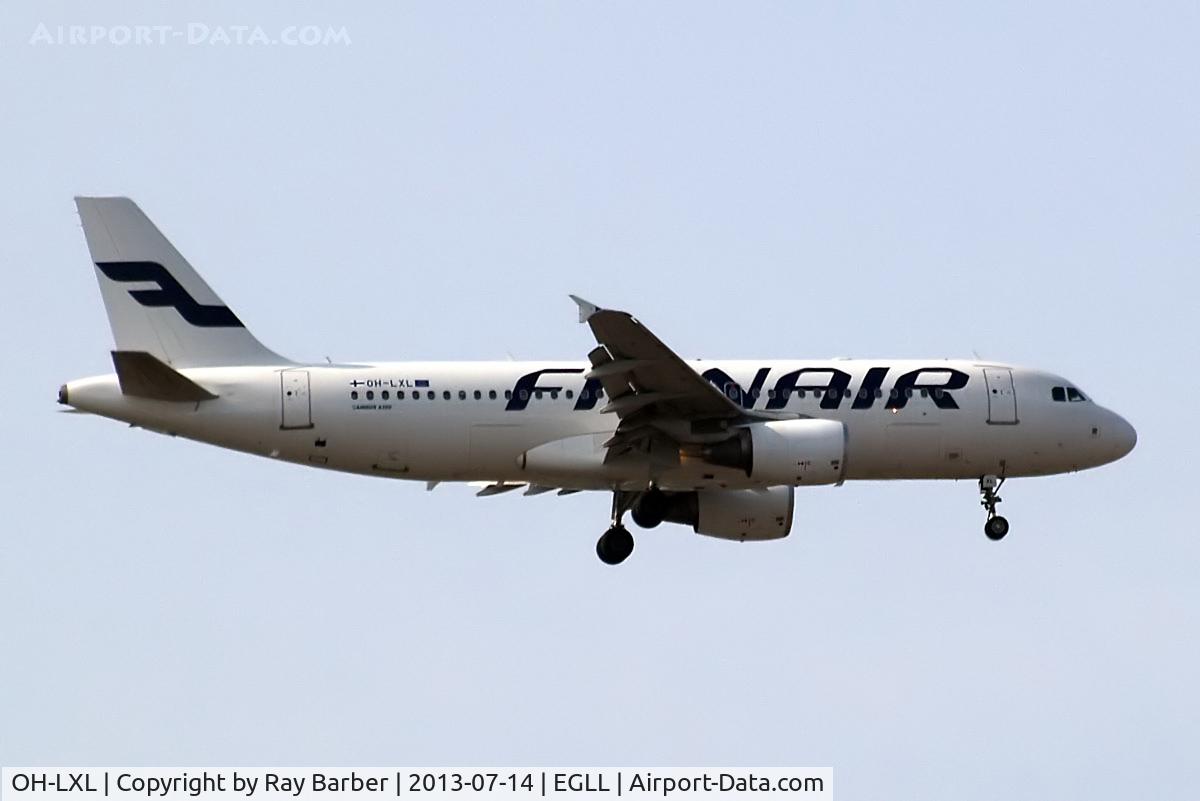 OH-LXL, 2003 Airbus A320-214 C/N 2146, Airbus A320-214 [2146] (Finnair) Home~G 14/07/2013. On approach 27L.