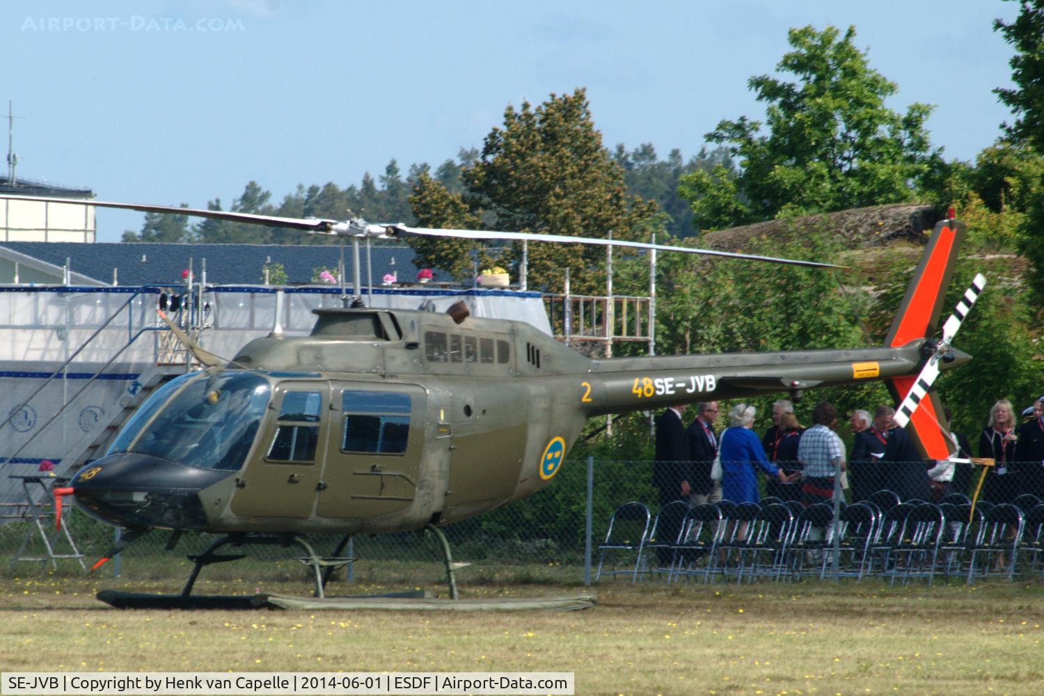SE-JVB, 1970 Agusta Hkp6B C/N 8208, Agusta-Bell Hkp6B helicopter of the Flygvapenmuseum (Swedish Air Force Museum) at Ronneby Air Base
