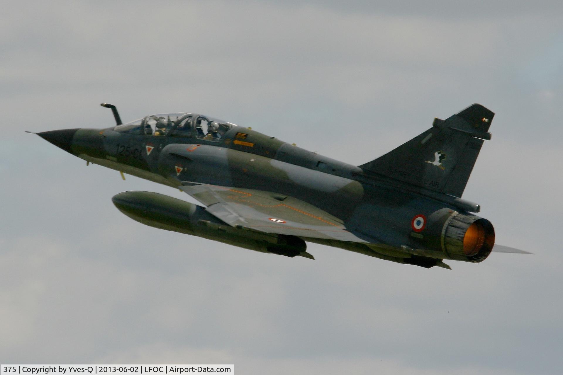 375, Dassault Mirage 2000N C/N 375, Dassault Mirage 2000N (125-CL), Ramex Delta display, Châteaudun Air Base 279 (LFOC) Open day 2013