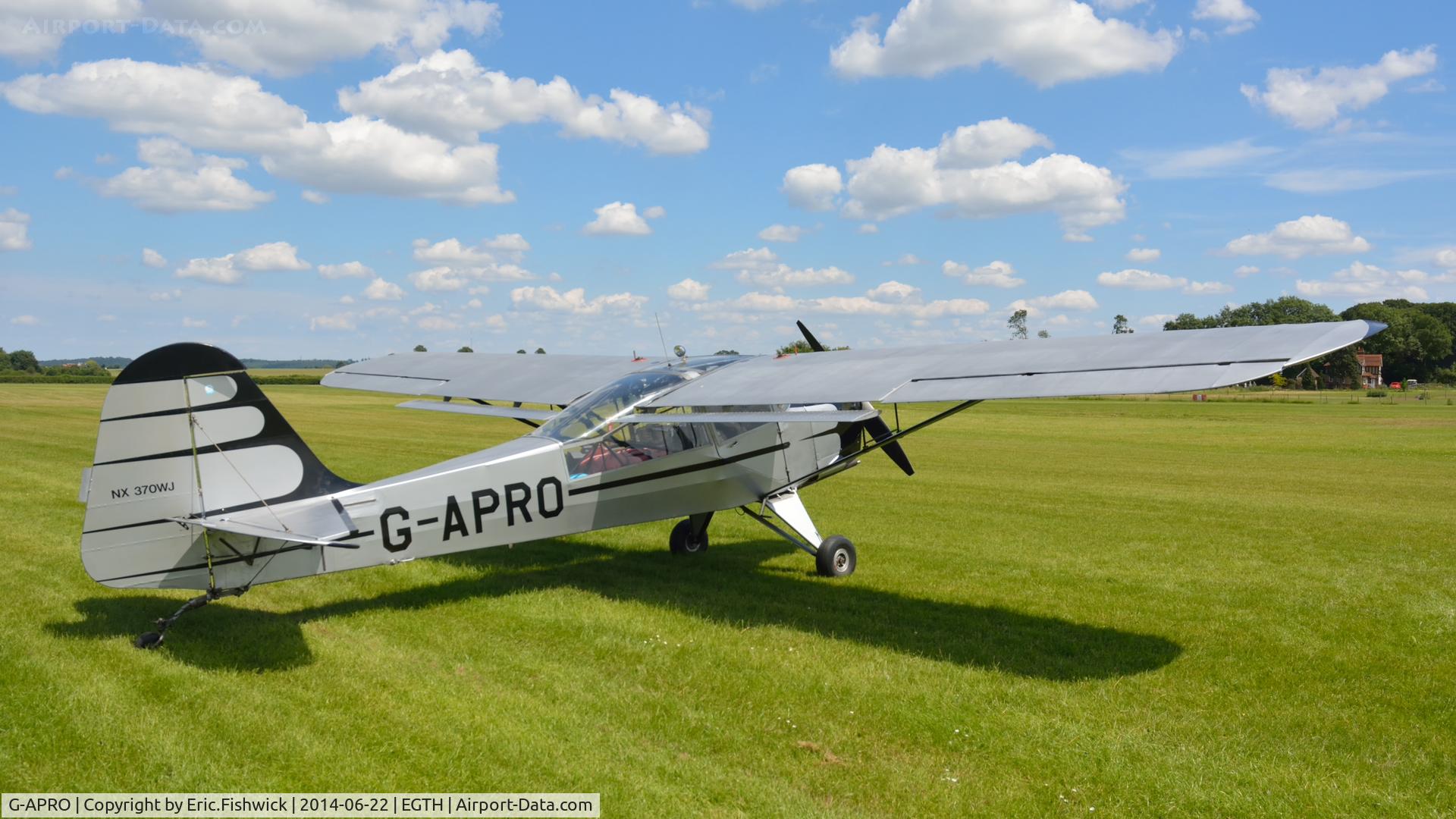 G-APRO, 1952 Auster 6A Tugmaster C/N WJ370, 2. G-APRO visiting Shuttleworth (Old Warden) Aerodrome.