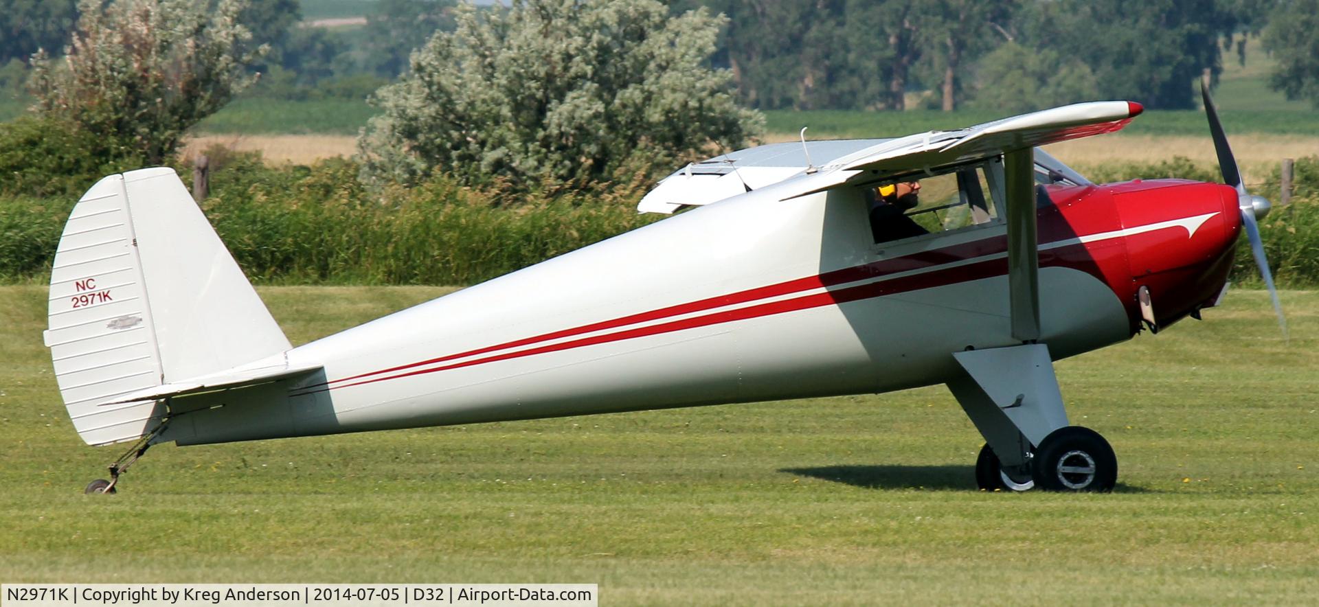 N2971K, 1947 Luscombe 8A C/N 5698, 2014 Starbuck Fly-in