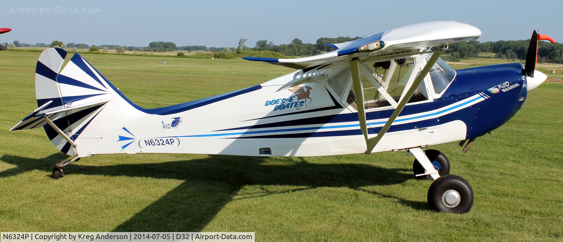 N6324P, 1998 Avid Magnum C/N 0094, 2014 Starbuck Fly-in
