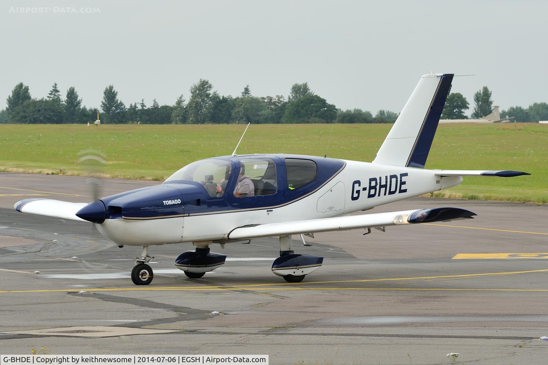 G-BHDE, 1980 Socata TB-10 Tobago C/N 58, Nice Visitor.