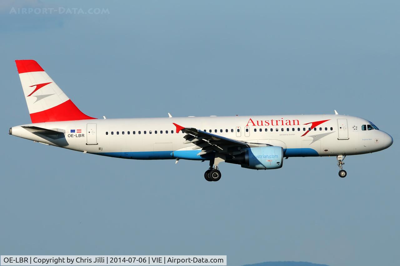 OE-LBR, 2000 Airbus A320-214 C/N 1150, Austrian Airlines