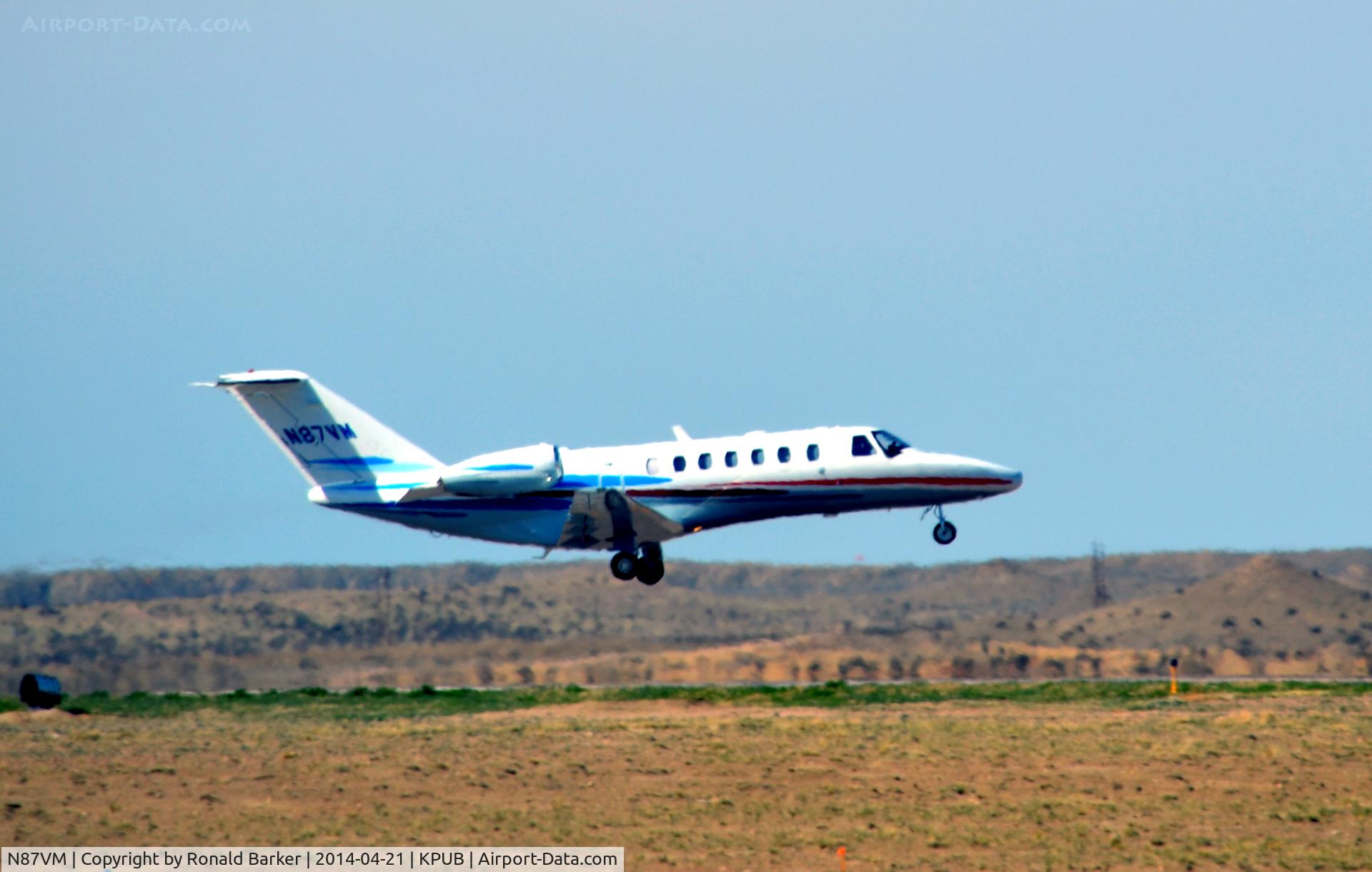 N87VM, 2006 Cessna 525B CitationJet CJ3 C/N 525B-0098, Takeoff/departure Pueblo