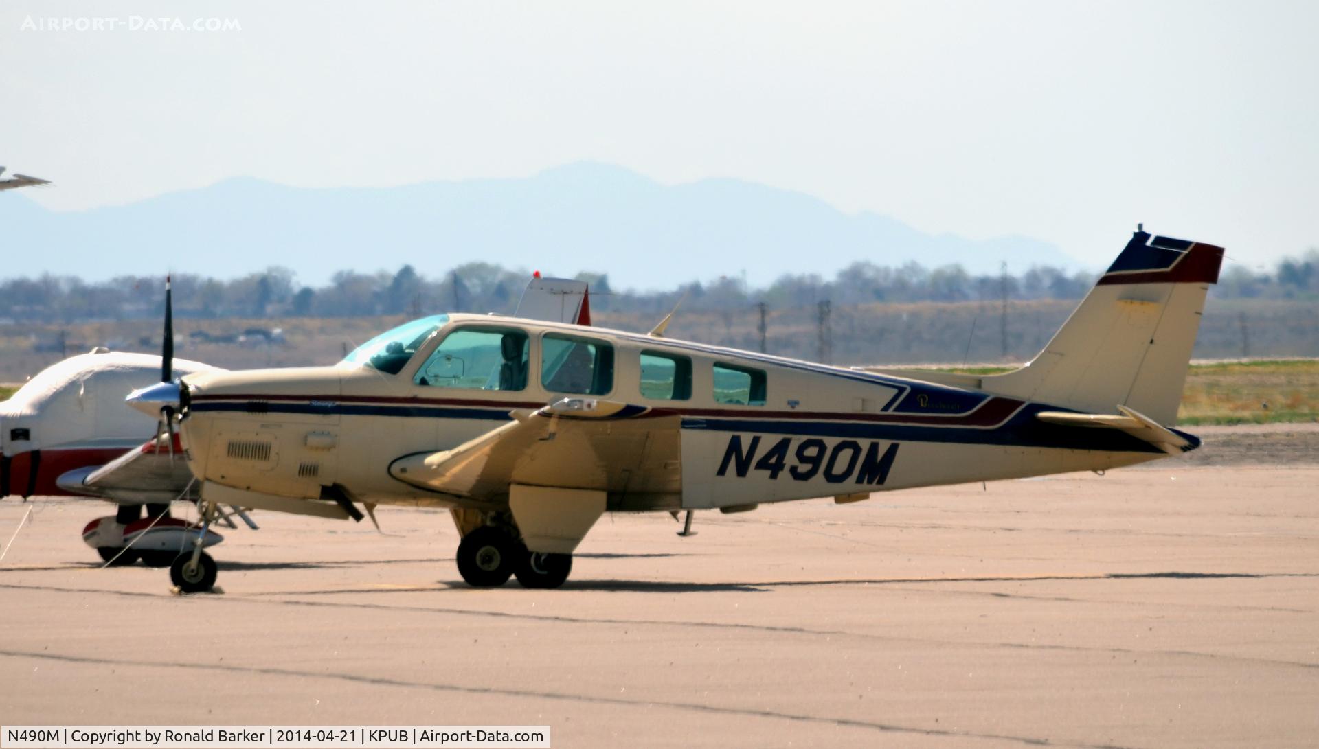 N490M, 1983 Beech B36TC Bonanza C/N EA-390, Pueblo, CO