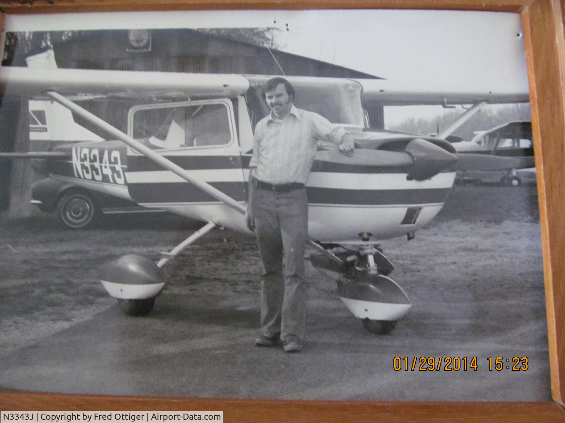 N3343J, 1966 Cessna 150G C/N 15066043, Picture taken at Ottiger Airport 1971