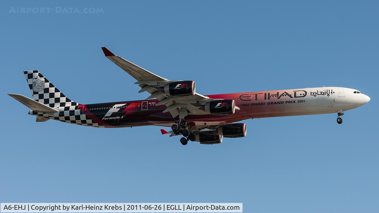 A6-EHJ, 2008 Airbus A340-642X C/N 933, Etihad