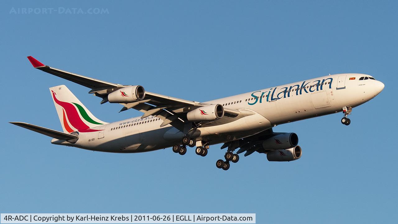 4R-ADC, Airbus A340-311 C/N 034, SriLankan